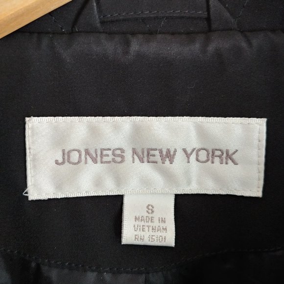 Jones New York Quilted Black Jacket Small - Picture 6 of 11